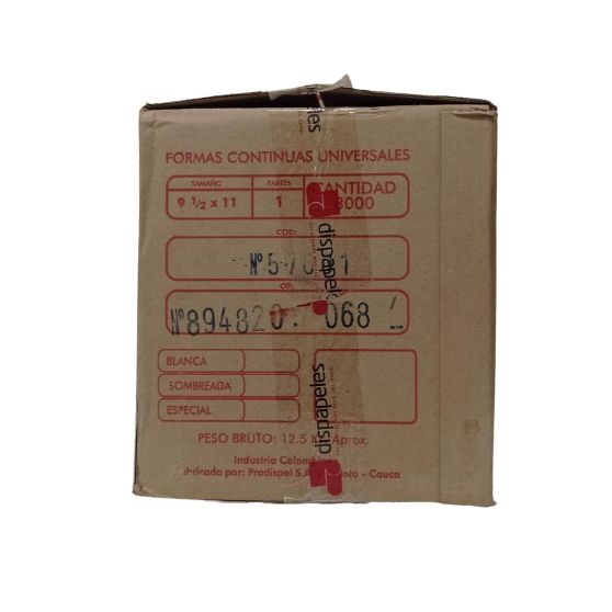 Forma Continua 9 1/2 X 11 1P. Blanca Dispacopia