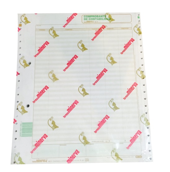 Forma Comprobante de Contabilidad por 100 Minerva 4011