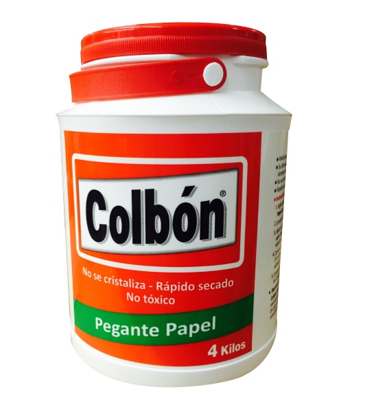 Colbon Pegante Liquido Para Papel 4 Kilos