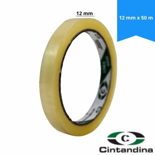 Cinta Adhesiva Transparente Cintandina 12mm x 50m
