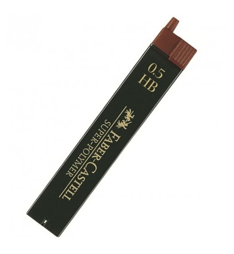 Mina 0.5 HB Tubo x12 Minas Faber Castell