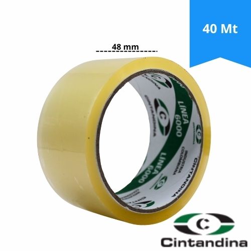 Cinta Adhesiva Empaque Transparente Cintandina 48mm x 40m