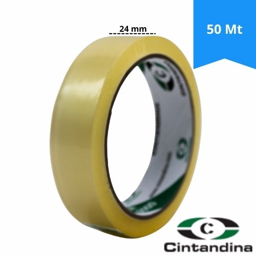 Cinta Adhesiva Transparente Cintandina 24mm x 50m