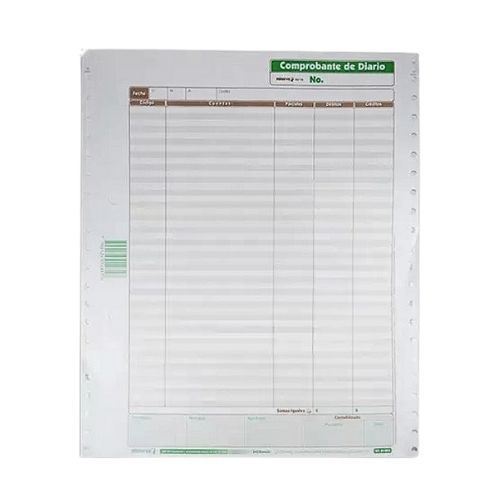 Forma Comprobante de Diario por 100 Minerva 4014