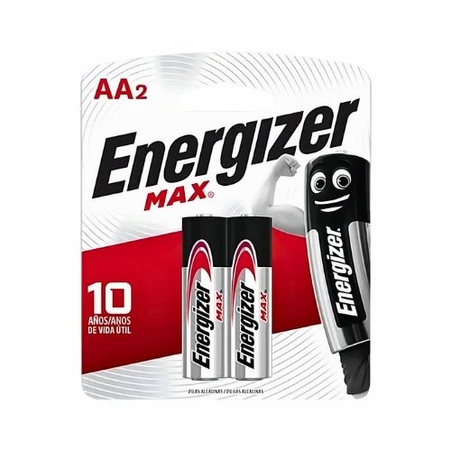 Pila Energizer Max Alcalina AA Por 2 Unidades