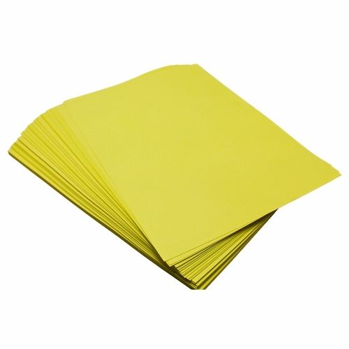 Cartulina Para Legajar Amarilla En 1/8 Paquete X 100u.