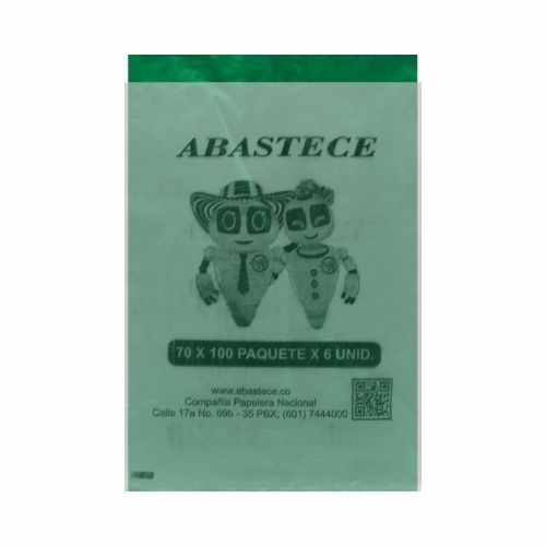 Bolsa Basura 70 x 100 Industrial Verde Paq x6u. C 2.3
