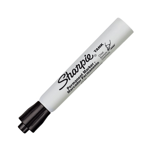 Marcador Sharpie Tank Permanente Negro