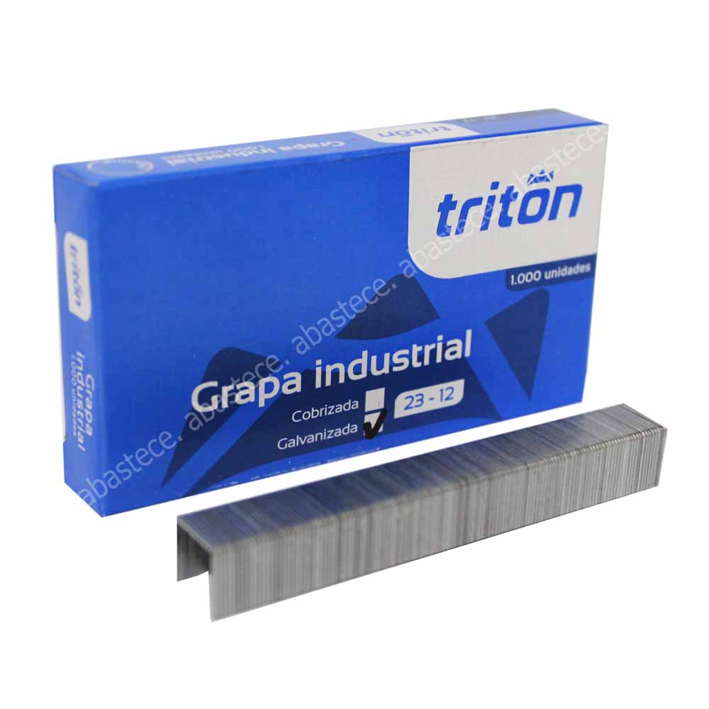 gancho cosedora industrial 23/12 x 1000u. galvanizada