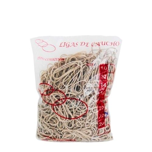 Bandas De Caucho Color Crema Ref. 22 Paquete X Kilo