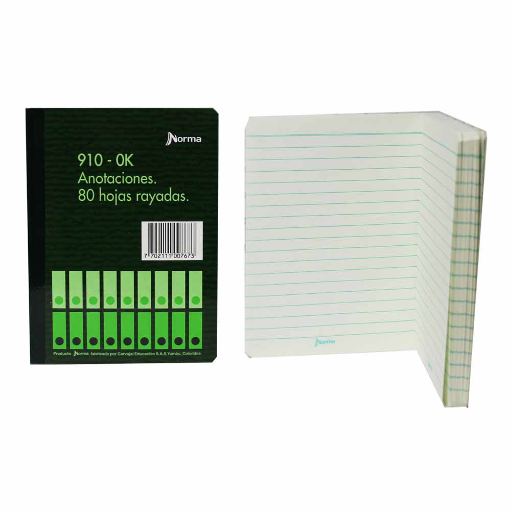 Libro Anotaciones 910 OK 80 Hojas Norma 500767