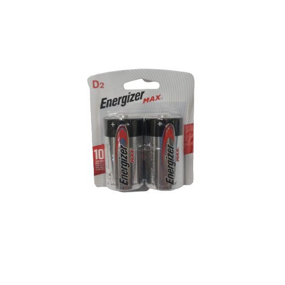 Pila Energizer Max Alcalina Tipo D BL X 2u.