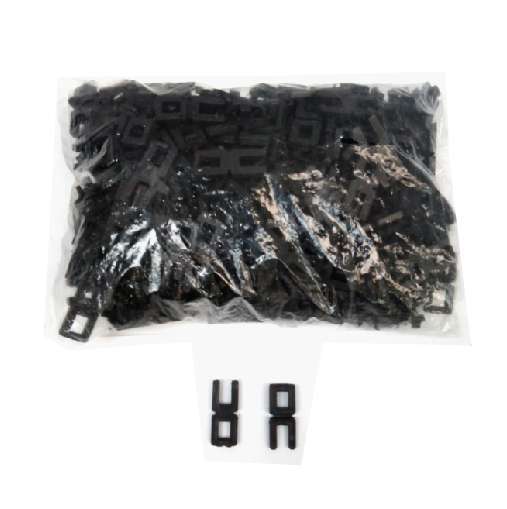 Grapa Plastica Paquete X Kilo 380u. Aprox. Negro