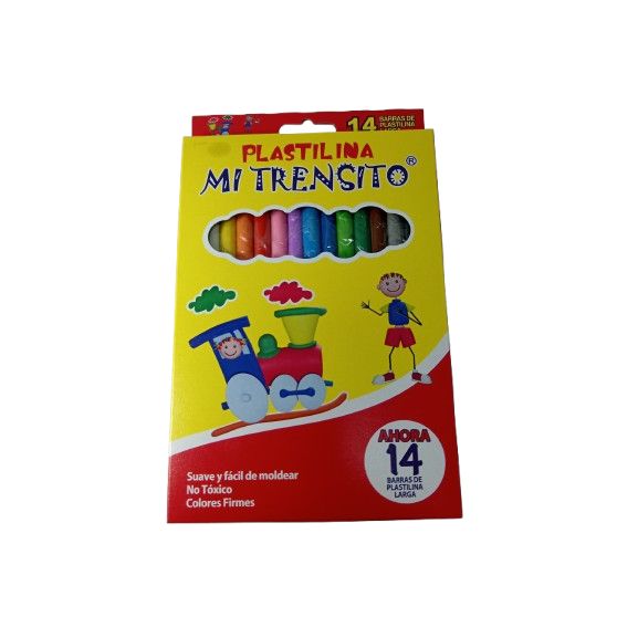 Plastilina En Barra Larga x14u.