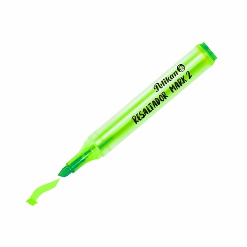 Resaltador Redondo Pelikan Mark 2 Verde Punta Biselada