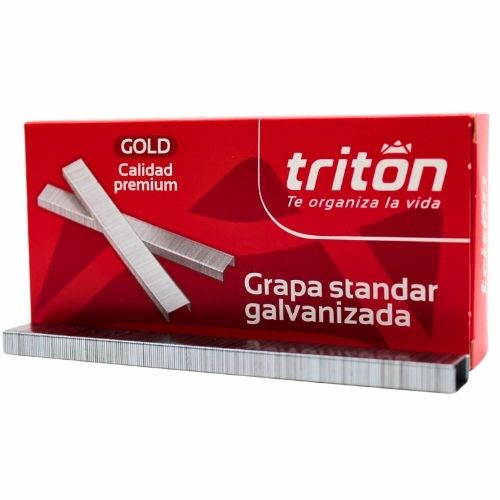 Gancho Cosedora Estandar Galvanizado Triton Caja 5000 u