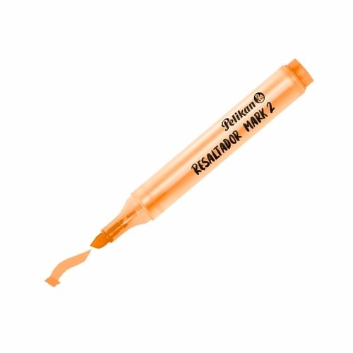 Resaltador Redondo Pelikan Mark 2 Anaranjado Punta Biselada