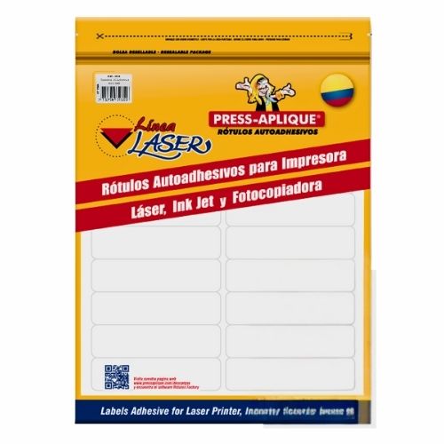 Press Aplique 101.6x25.4 Laser Carpeta x600 Rotulos R3112