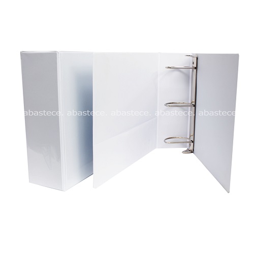 Pasta 3 argollas 105 3 pulga. R Blanca