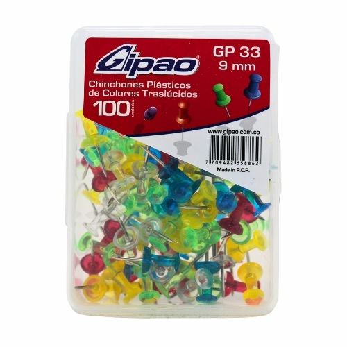 Chinchones Colores Surtidos Caja X 100u.