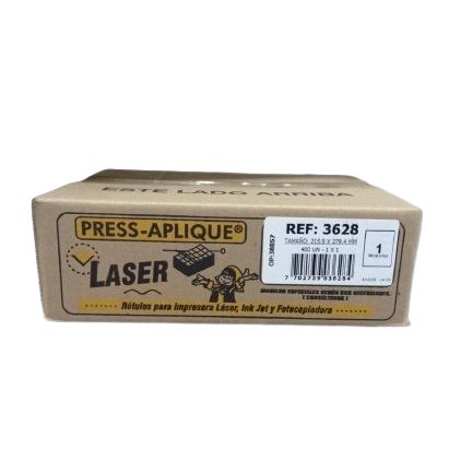 Press Aplique 215.9 x 279.4 x 400u. Caja Laser Ref: 3628
