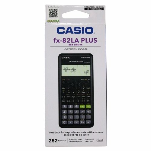 Calculadora Casio Cientifica FX 82LA Plus 252 Funciones