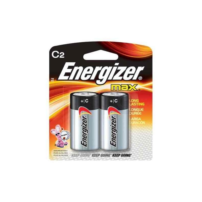 Pila Energizer Max Alcalina Tipo C  BLx2 Unidades