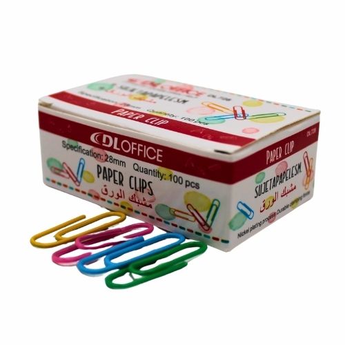 Clip Plastificado Colores x 100u.