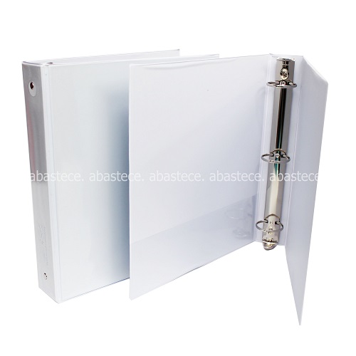 Pasta 3 Argollas 105 1.5 Pulgadas Blanca