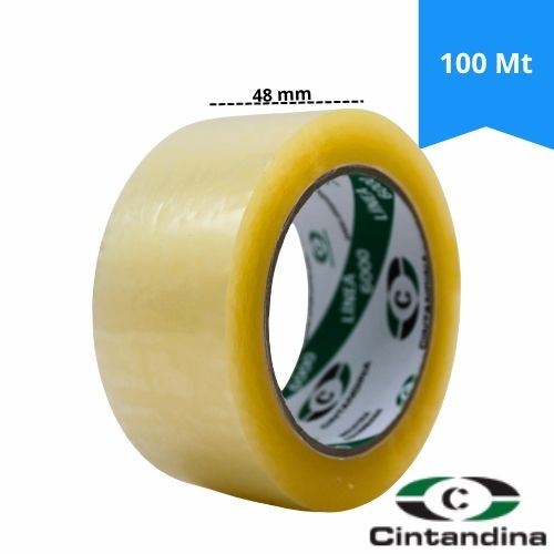 Cinta Adhesiva Empaque Transparente Cintandina 48mm x 100m Ref:6015
