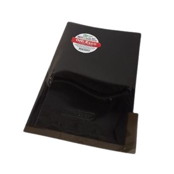 Folder Plastico Oficio Con Gancho Negro Traslucido.