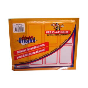 press aplique 58 x 39 sobre azul x 114u.   ref: 1211