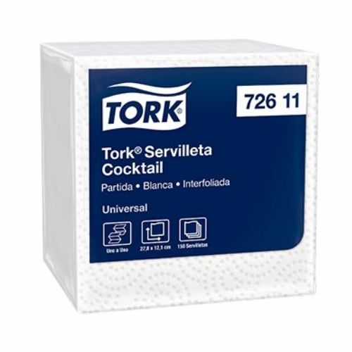 Servilleta Familia Una a Una Blanca Paq.x150 servilletas 72611