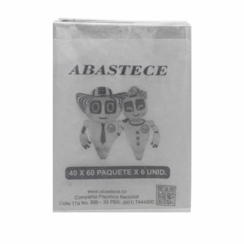 Bolsa Basura 40 X 60 Para Papelera Blanca Cal. 2.3 Paq.x6u.