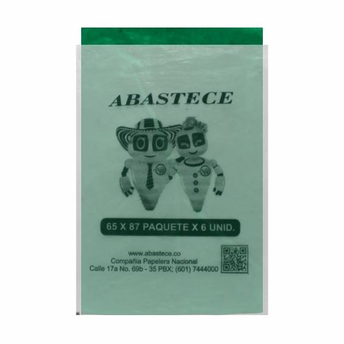 Bolsa Basura 65 X 87 Jumbo VERDE Paq.x 6u. C2.3