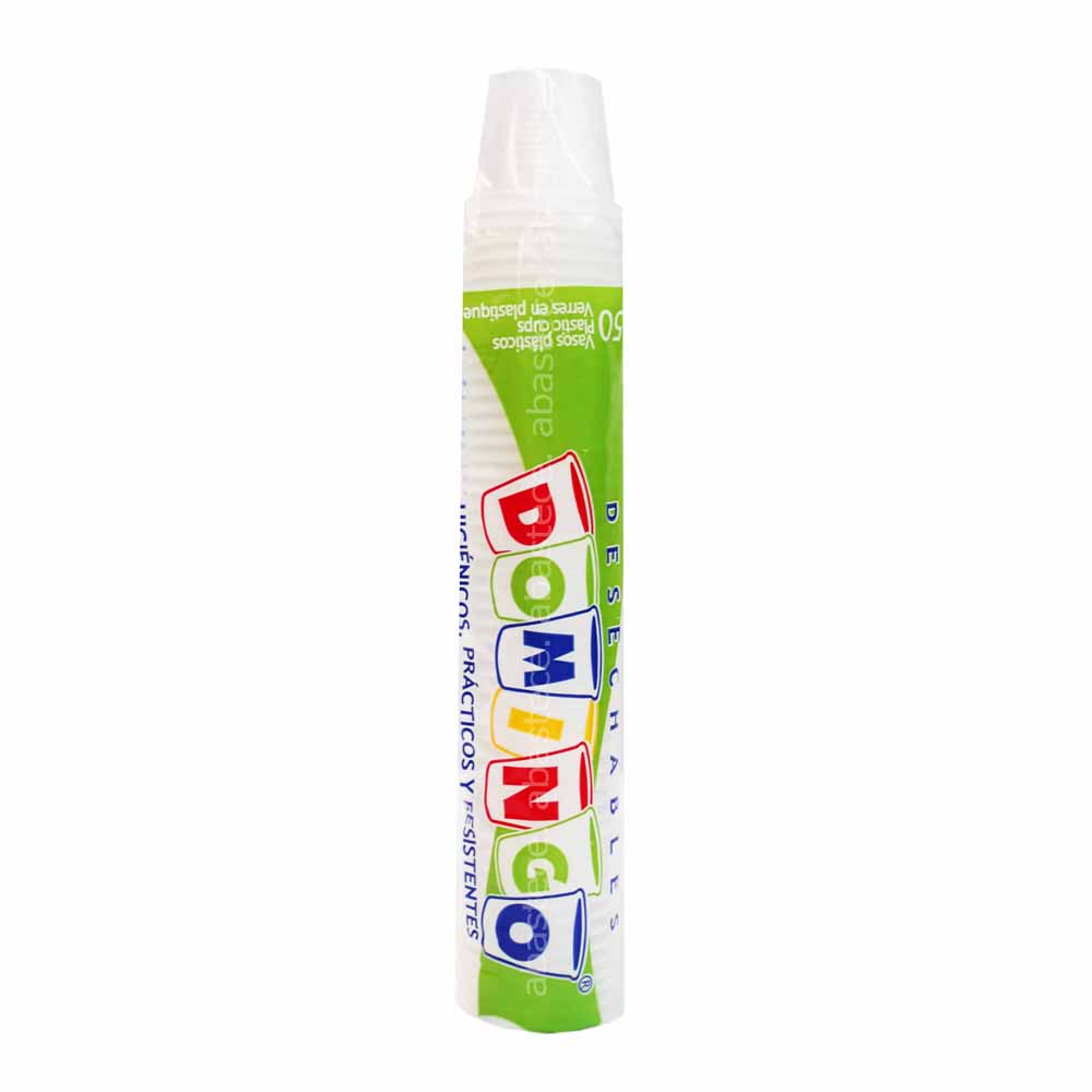 Copa Plastica Desechable 1 Oz Domingo Paq.x 50u.