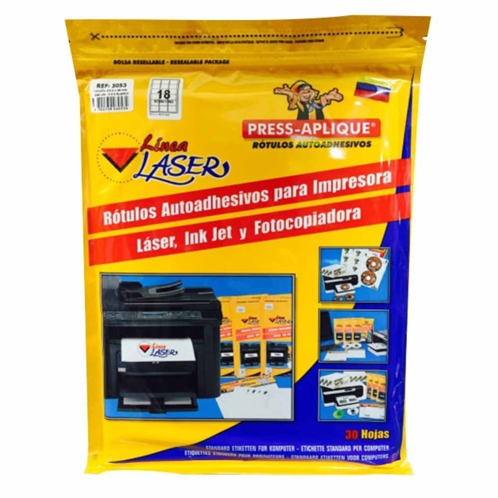 Press Aplique 63x46 Carpeta Laser X540 Rotulos Ref: 3053