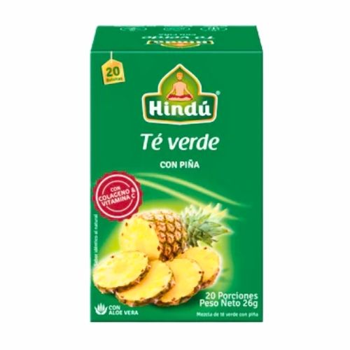 Te Hindu Verde Sabor A Piña Caja X 20 Sobres