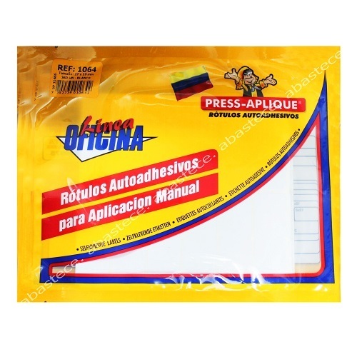 Press Aplique 27x19 x360u. Sobre Blanco Ref:1064