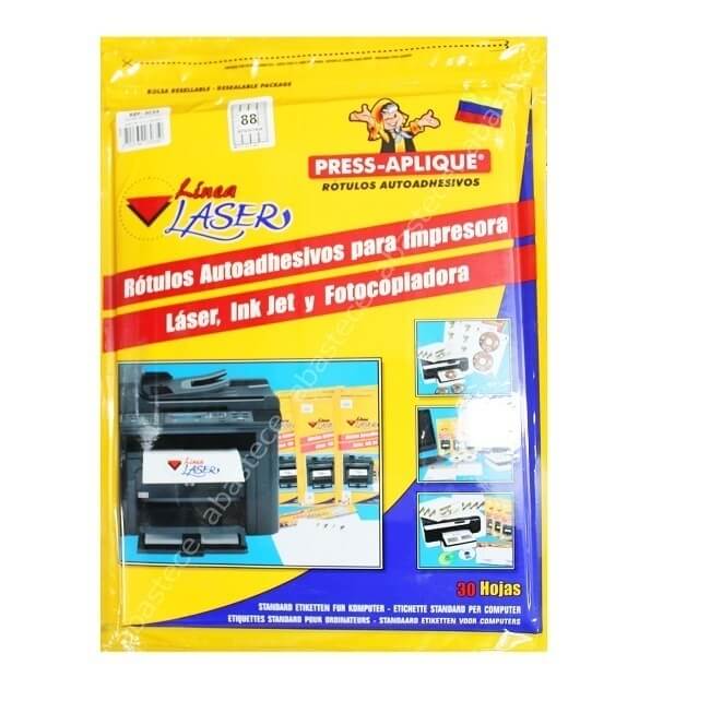 Press Aplique 48x12 Carpeta Laser x2640 Rotulos Ref:3035