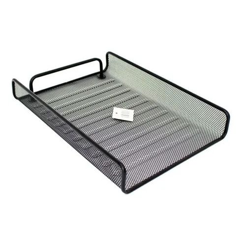 Papelera Escritorio Sencilla Metalica Malla