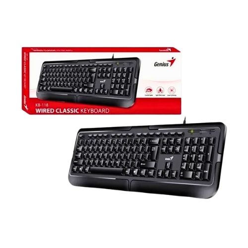 Teclado  Genius Alambrico USB Negro