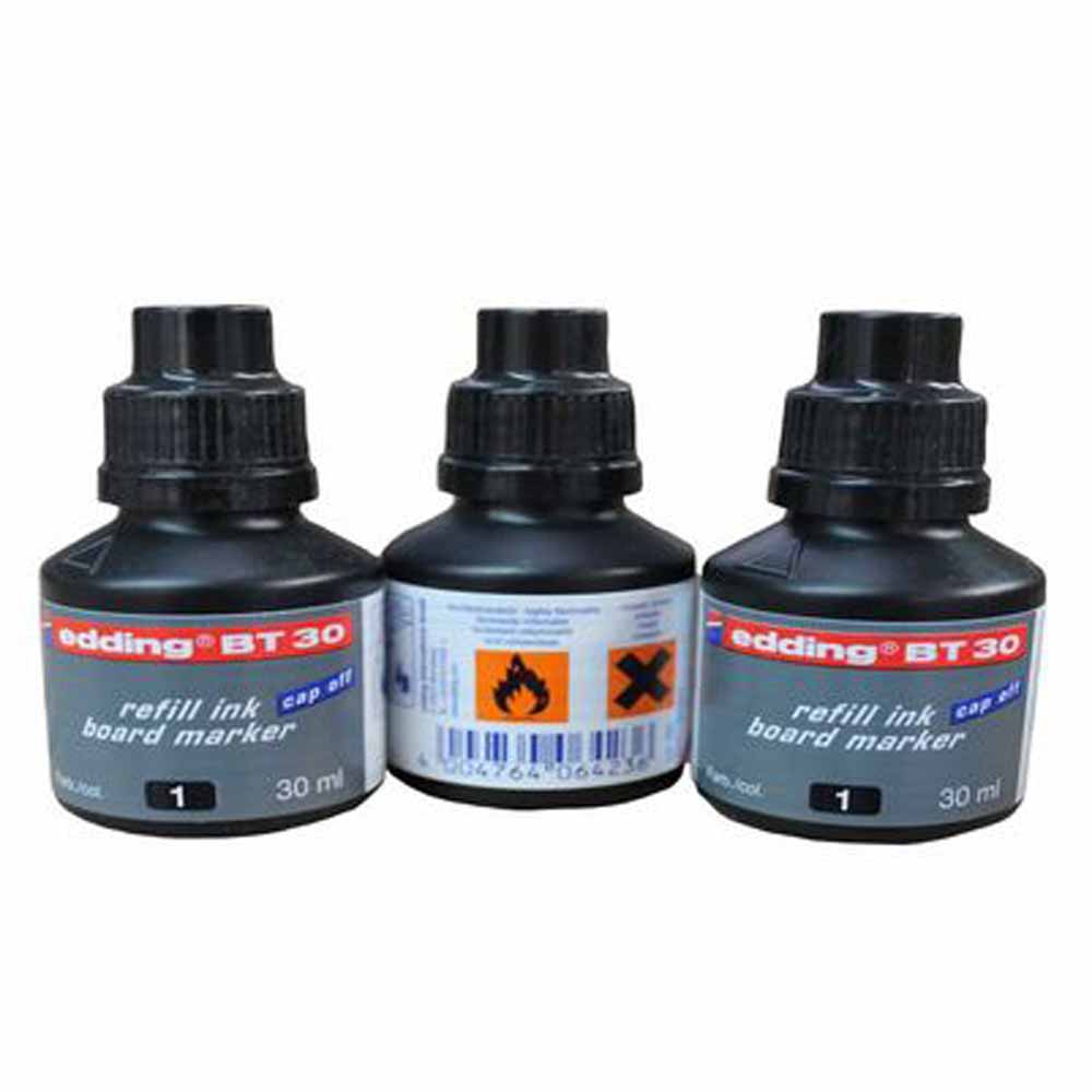 Tinta marcador Borrable x 30 cc Negra Edding