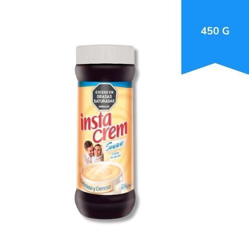 Crema no Lactea Instacrem Suave Frasco 450 g