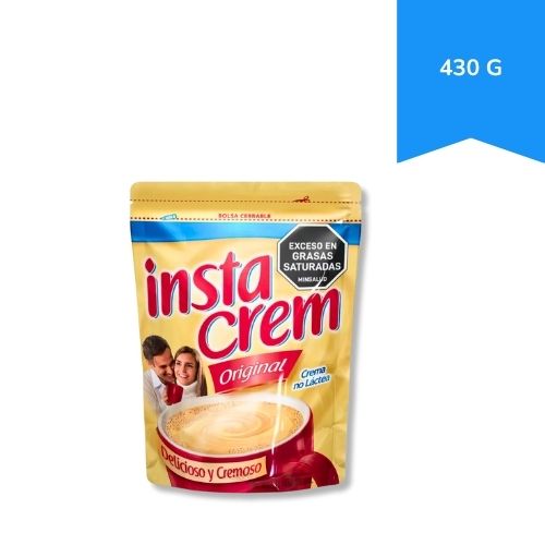 Crema no Lactea Instacrem Original Doypack 430 g