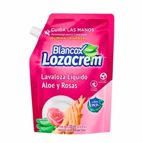 Blancox Lozacrem Liquido Aloe y Rosas Doypack 720 ml