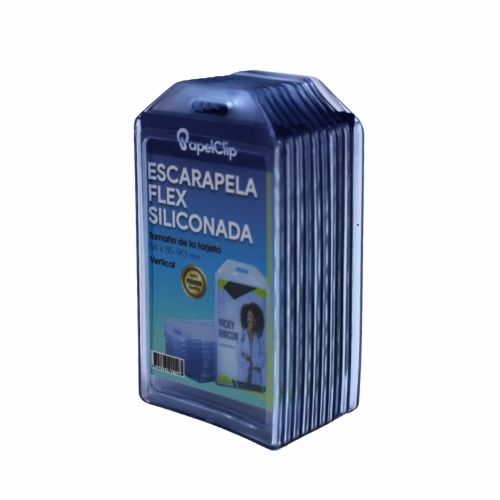 Escarapela Siliconada 54x90mm Vertical  Paq.x10u.