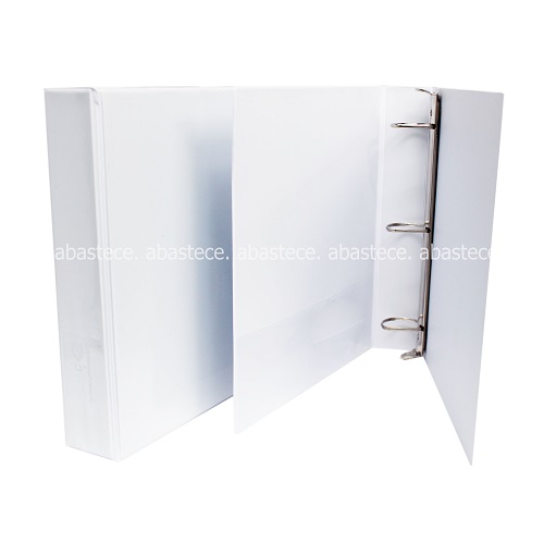 Pasta 3 Argollas 105 1.5 Pulgadas Blanca Herraje En D