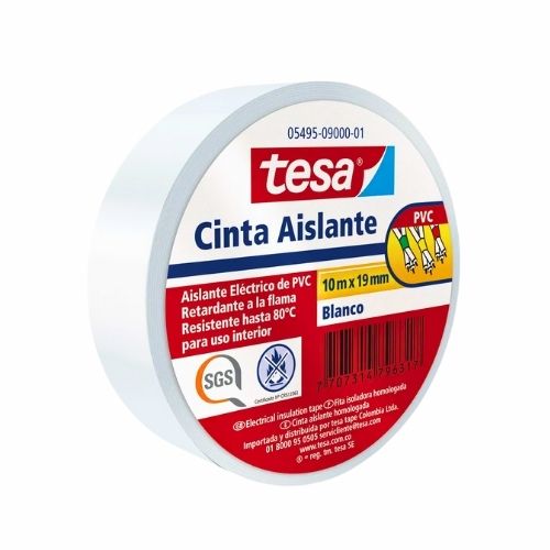 Cinta Aislante Blanca 19mm X 10mts.