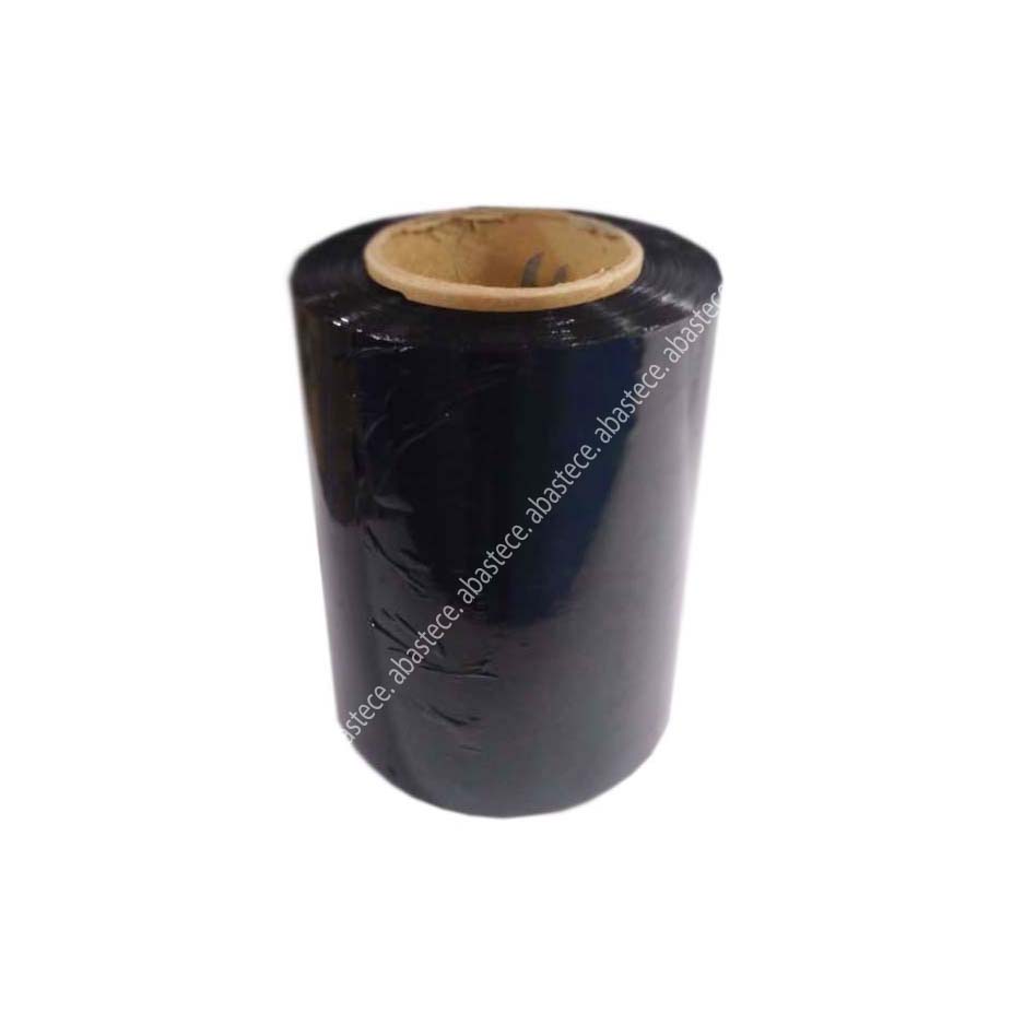 Pelicula Stretch Negra Calibre 8 Rollo 17.5 Cms x 450m